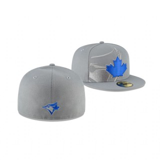 Blue Jays Gray Alternate Logo Elements 59FIFTY Fitted Hat