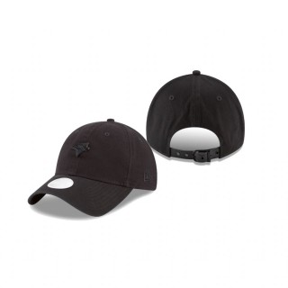 Toronto Blue Jays Black Blackout Collection Micro Matte 9TWENTY Adjustable Hat