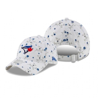 Women's Toronto Blue Jays White Blossom 9TWENTY Adjustable Hat