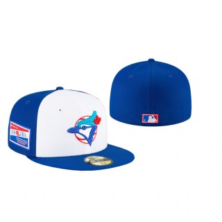 Blue Jays White Royal Centennial Collection Cooperstown 59FIFTY Fitted Hat