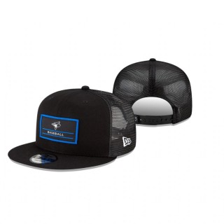 Toronto Blue Jays Black Deck Trucker 9FIFTY Snapback Hat