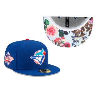 Blue Jays Royal Floral Under Visor 1973 World Series Replica 59FIFTY Hat