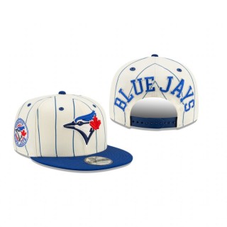 Toronto Blue Jays White Pinstripe 9FIFTY Snapback Hat