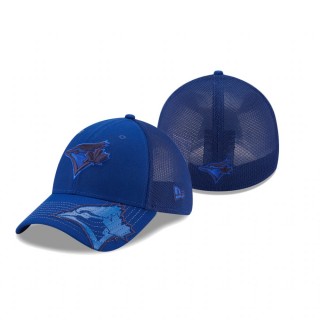 Blue Jays Royal Pop Visor Mesh Back 39THIRTY Flex Hat