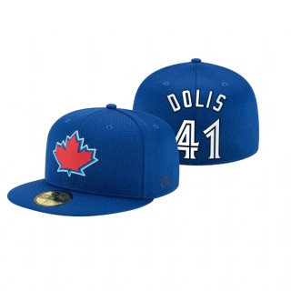 Blue Jays Rafael Dolis Royal 2021 Clubhouse Hat