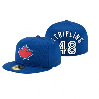 Blue Jays Ross Stripling Royal 2021 Clubhouse Hat
