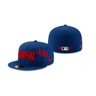 Blue Jays Stamped Script Royal 59FIFTY Fitted Hat