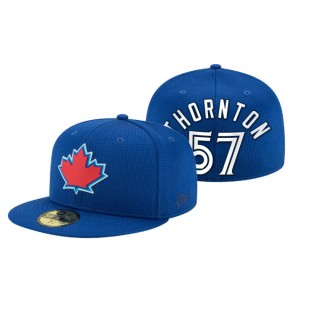 Blue Jays Trent Thornton Royal 2021 Clubhouse Hat