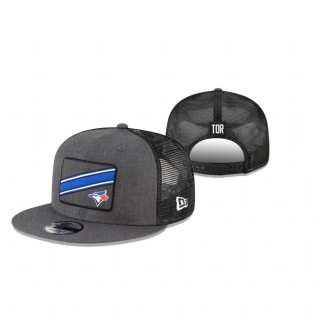 Toronto Blue Jays Charcoal Slant Trucker 9FIFTY Snapback Hat