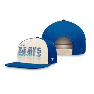 Toronto Blue Jays Cream Royal True Classic Gradient Snapback Hat