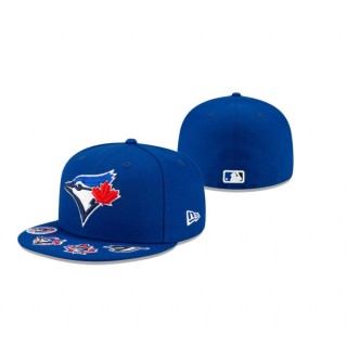 Blue Jays Royal Visor Hit 59Fifty Fitted Hat