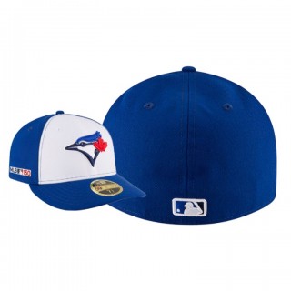Men's Toronto Blue Jays White Royal MLB 150th Anniversary Patch Low Profile 59FIFTY Fitted Hat