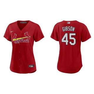 Bob Gibson Women's St. Louis Cardinals Red Alternate Replica Jersey