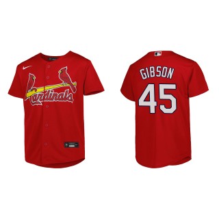 Bob Gibson Youth St. Louis Cardinals Red Alternate Replica Jersey