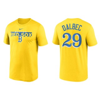 Bobby Dalbec Boston Red Sox 2022 City Connect Legend T-Shirt Yellow