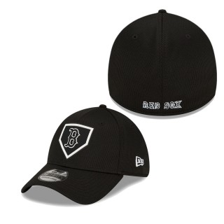 Men's Boston Red Sox Black 2022 Clubhouse 39THIRTY Flex Hat