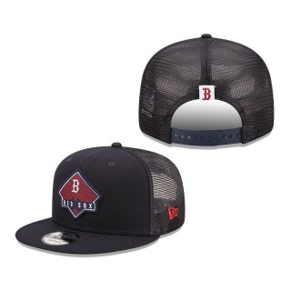Boston Red Sox Camper Trucker Snapback Hat Navy