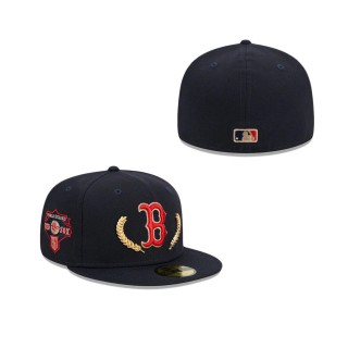 Boston Red Sox Gold Leaf Fitted Hat