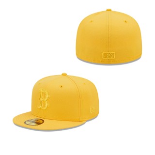 Men's Boston Red Sox Gold Tonal 59FIFTY Fitted Hat