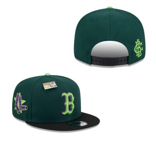 Boston Red Sox Green Black Sour Apple Big League Chew Flavor Pack 9FIFTY Snapback Hat