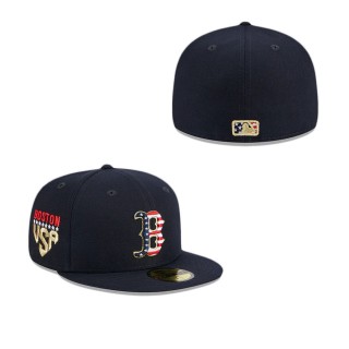 Boston Red Sox Independence Day Fitted Hat