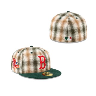 Boston Red Sox Just Caps Plaid 59FIFTY Fitted Hat