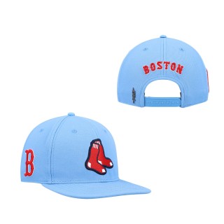 Men's Boston Red Sox Light Blue Classic Wool Snapback Hat