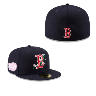 Men's Boston Red Sox Navy 2004 World Series Bloom Side Patch 59FIFTY Fitted Hat