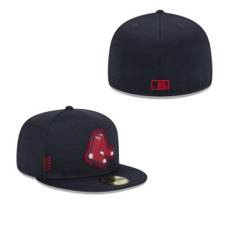 Boston Red Sox Navy 2024 Clubhouse 59FIFTY Fitted Hat