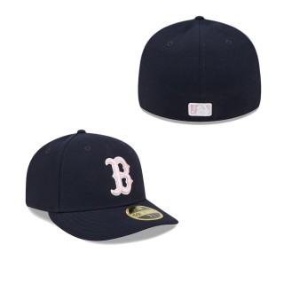 Boston Red Sox Navy 2024 Mother's Day Low Profile 59FIFTY Fitted Hat