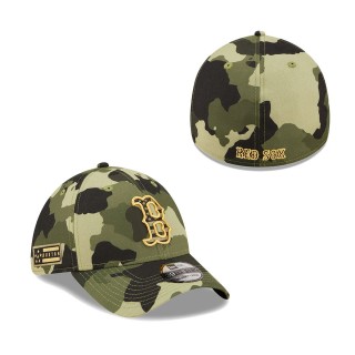 Boston Red Sox New Era Camo 2022 Armed Forces Day 39THIRTY Flex Hat
