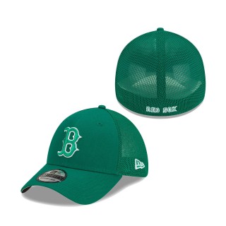 Boston Red Sox St. Patrick's Day 39THIRTY Flex Hat Green