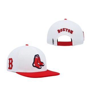 Boston Red Sox Pro Standard White Logo Snapback Hat