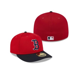 Boston Red Sox Red 2024 Batting Practice Low Profile 59FIFTY Fitted Hat