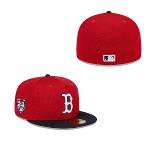 Boston Red Sox Red Navy 2024 Spring Training 59FIFTY Fitted Hat
