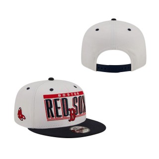 Boston Red Sox Retro Title 9FIFTY Snapback Hat White Navy