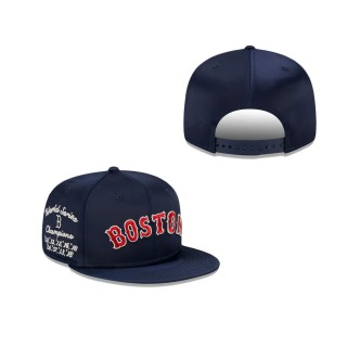 Boston Red Sox Satin Script Snapback Hat