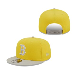 Boston Red Sox Spring Two-Tone 9FIFTY Snapback Hat Yellow Gray