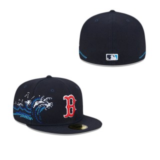 Boston Red Sox Tonal Wave Fitted Hat