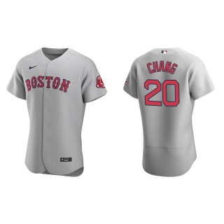 Boston Red Sox Yu Chang Gray Authentic Road Jersey