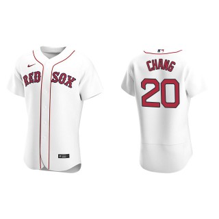 Boston Red Sox Yu Chang White Authentic Home Jersey