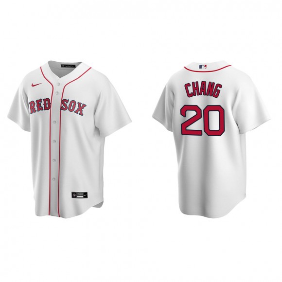 Boston Red Sox Yu Chang White Replica Home Jersey