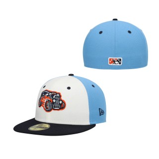 Bowling Green Hot Rods White Authentic Collection Team Alternate 59FIFTY Fitted Hat