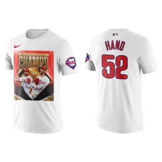 Brad Hand Philadelphia Phillies 2022 National League Champions White T-Shirt
