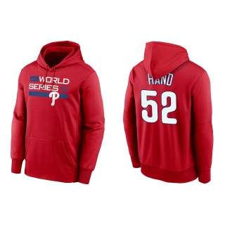 Brad Hand Philadelphia Phillies Red 2022 World Series Authentic Collection Dugout Pullover Hoodie
