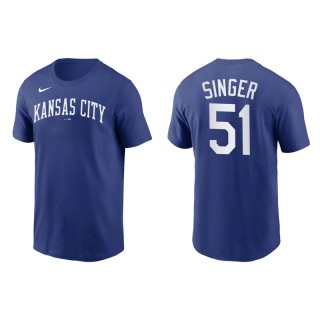 Brady Singer Kansas City Royals Royal Team Wordmark T-Shirt