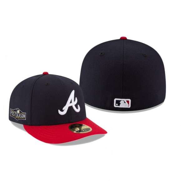 Braves Navy Red 2020 Postseason Home Low Profile 59FIFTY Hat
