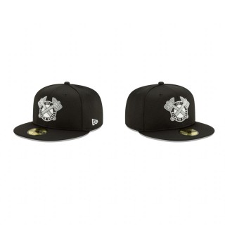 Braves Clubhouse Black Team 59FIFTY Fitted Hat