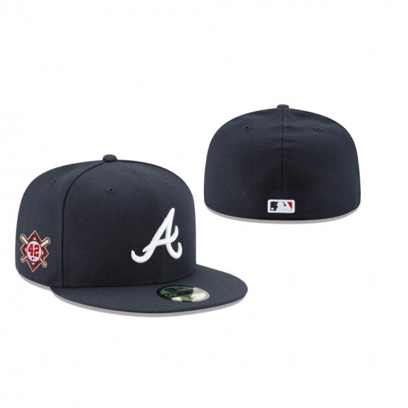 Braves Jackie Robinson Day Navy 59FIFTY Cap