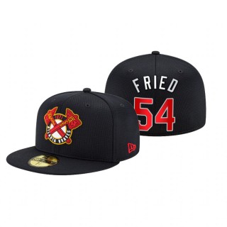 Braves Max Fried Navy 2021 Clubhouse Hat